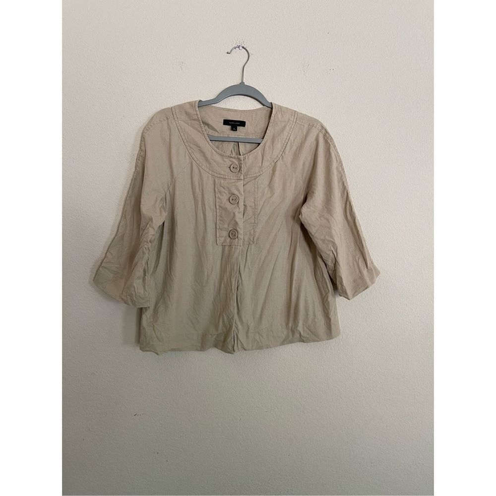 West and vine linen and cotton lightweight jacket size large‎